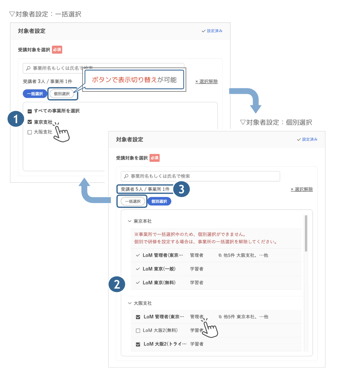 研修入力_対象者設定